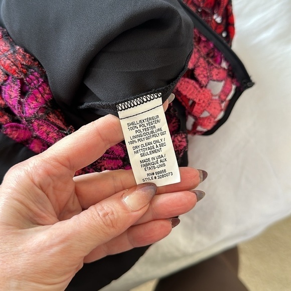 Shoshanna Dyer Dress in Fuchsia Multi Size 6 - Picture 12 of 12